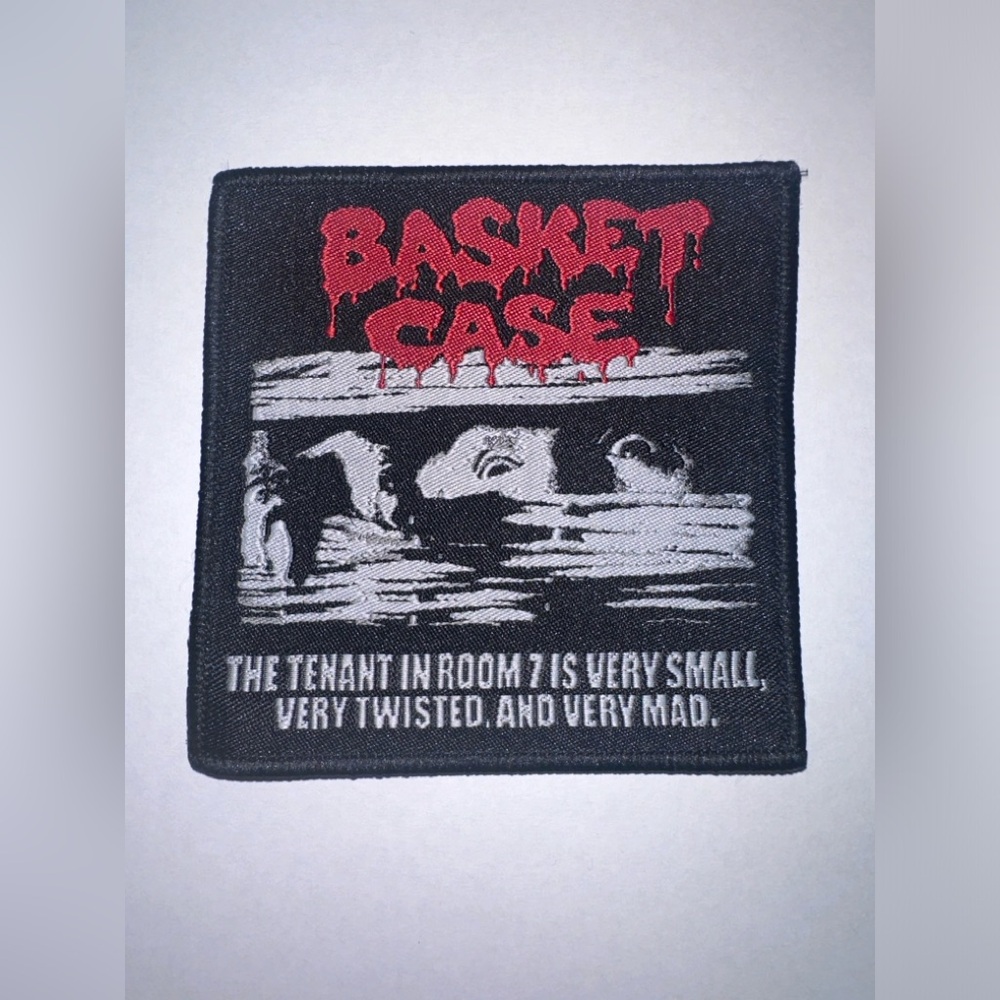 BASKET CASE, BELIAL FRANK, BLACK BORDER, SEW ON WOVEN PATCH